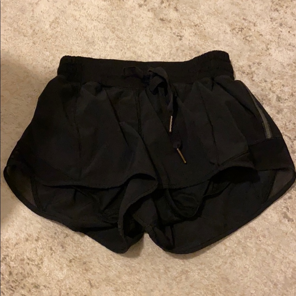 Black lulu lemon shorts
